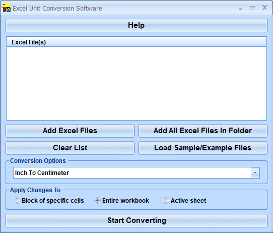 screenshot of excel-unit-conversion-software