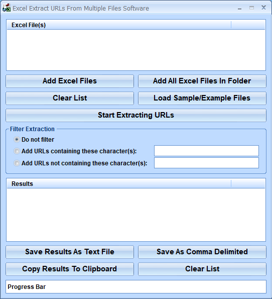 screenshot of excel-extract-urls-from-multiple-files-software