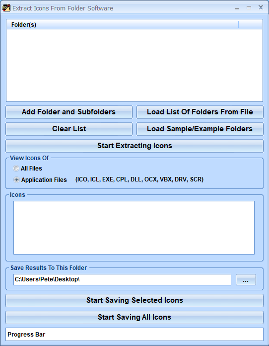 screenshot of extract-icons-from-folder-software
