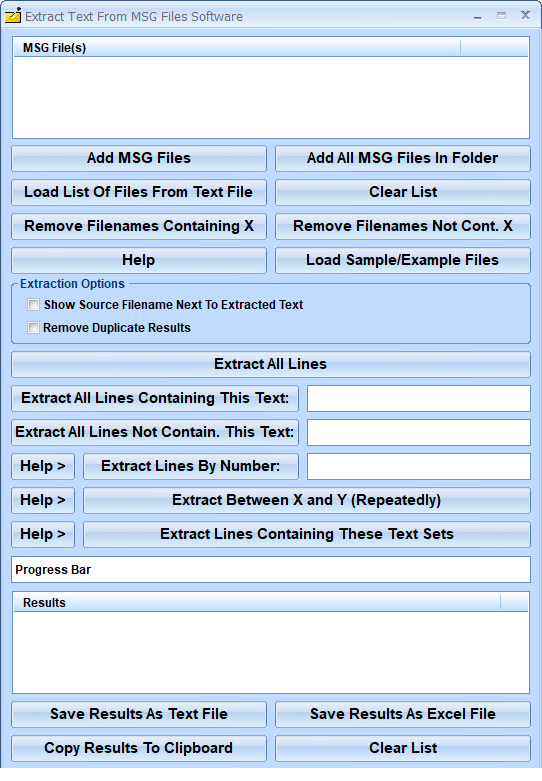 screenshot of extract-data-msg