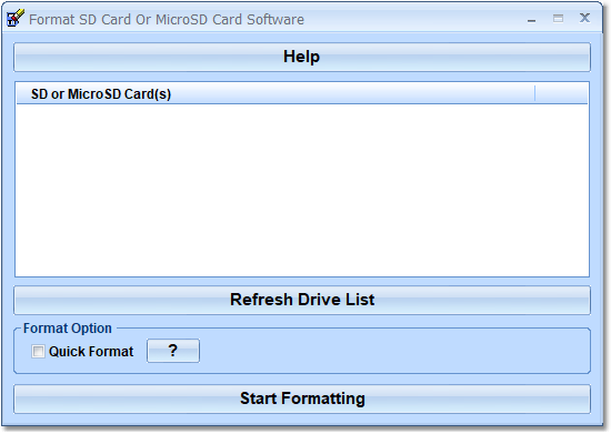 Format SD Card Or MicroSD Card Software software