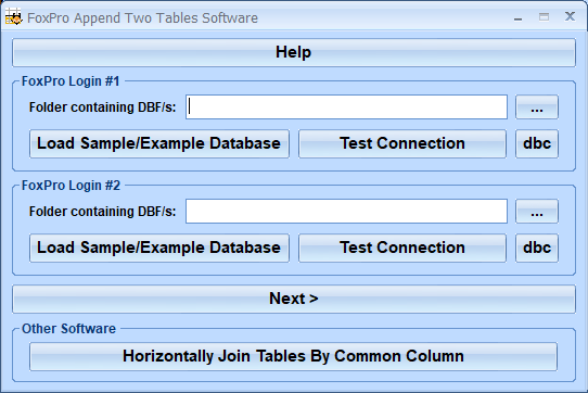 screenshot of foxpro-append-two-tables-software