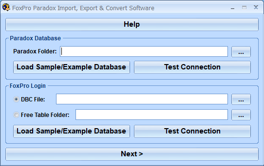 FoxPro Paradox Import, Export & Convert Software software