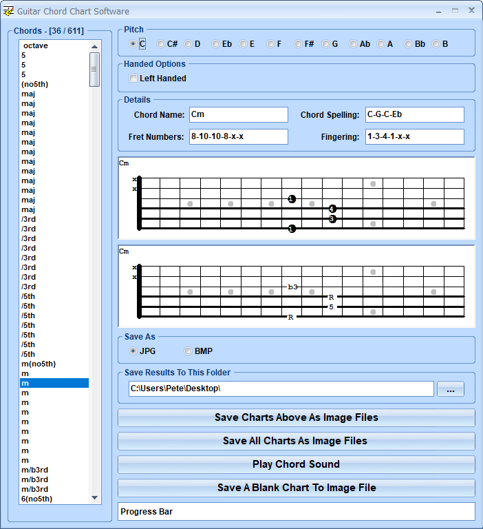 Windows 7 Guitar Chord Chart Software 7.0 full