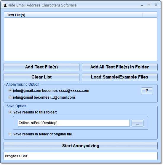 Hide Email Address Characters Software 7.0 full