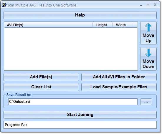 Join (Merge, Combine) Multiple AVI Files Into One Software