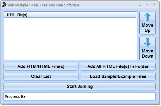 Join (Merge, Combine) Multiple HTML Files Into One Software