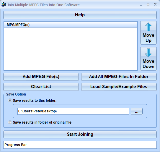 screenshot of join-multiple-mpeg-files-into-one-software