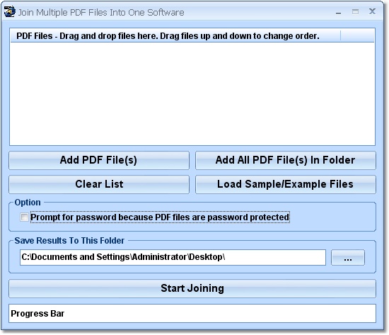 Join (Merge, Combine) Multiple PDF Files Into One Software