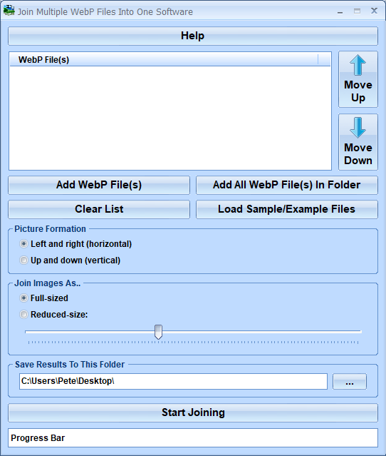 screenshot of join-multiple-webp-files-into-one-software