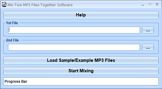 Mix Two MP3 Files Together Software screenshot