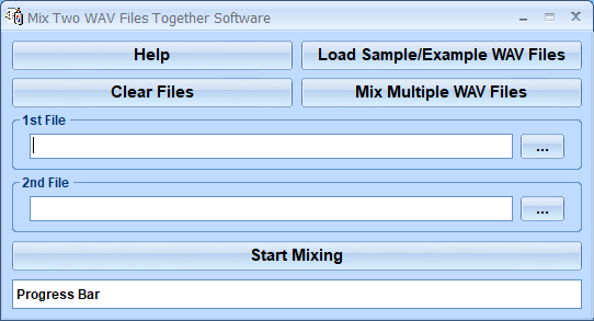 screenshot of mix-two-wav-files-together-software