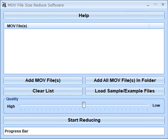 screenshot of mov-file-size-reduce-software