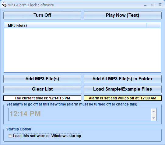 Windows 8 MP3 Alarm Clock Software full