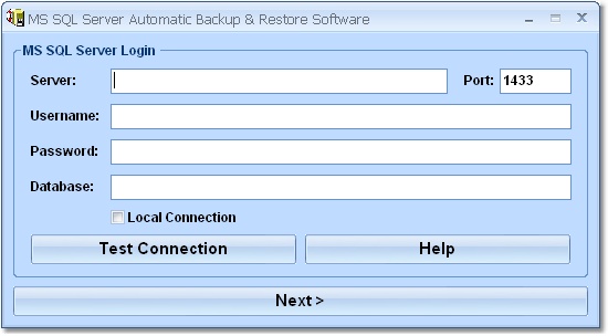 MSSQL Automatic Backup & Restore Software
