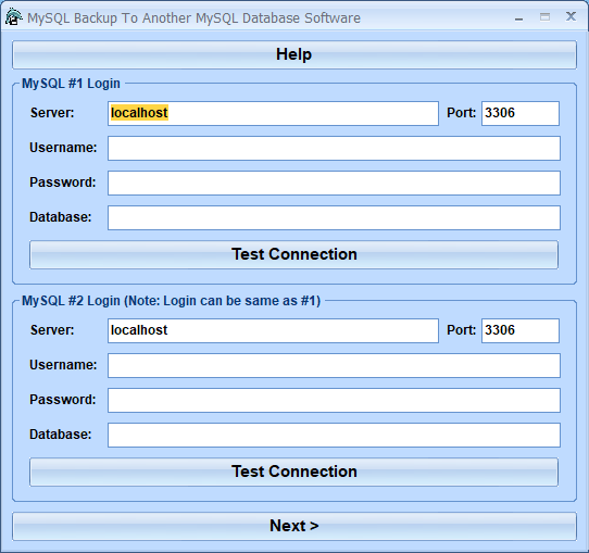 screenshot of mysql-backup-to-another-mysql-database-software