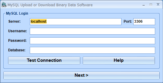 screenshot of mysql-upload-or-download-binary-data-software