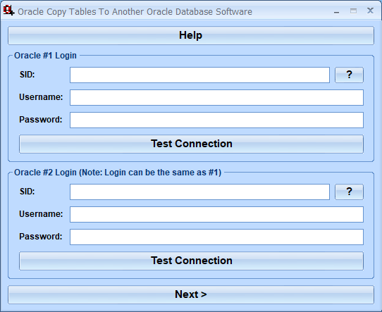 screenshot of oracle-copy-tables-to-another-oracle-database-software