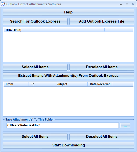 screenshot of outlook-download-multiple-attachments-software