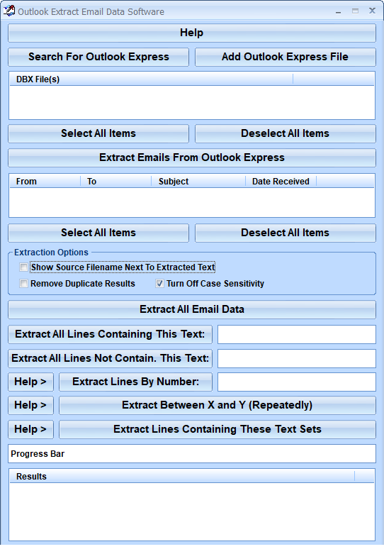 screenshot of outlook-extract-email-data-software