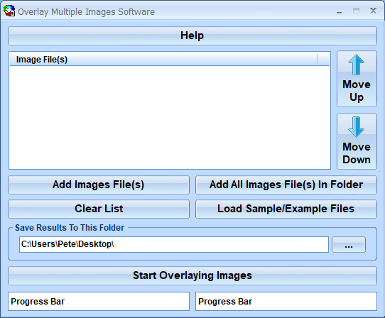 screenshot of overlay-multiple-images-software