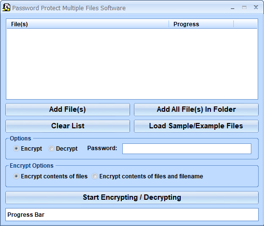 screenshot of password-protect-multiple-files-software