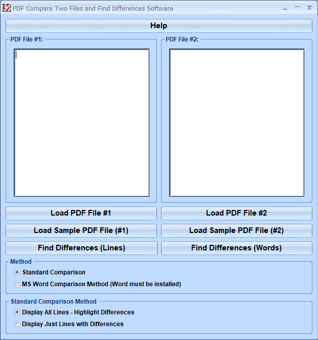 screenshot of pdf-compare-two-files-and-find-differences-software