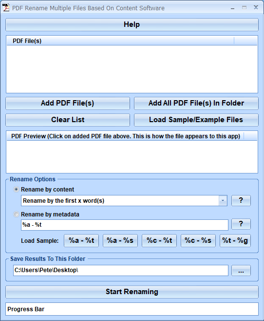 screenshot of pdf-rename-multiple-files-based-on-content-software