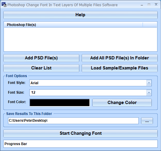 Photoshop Change Font In Text Layers Of Multiple Files Software 7.0 full