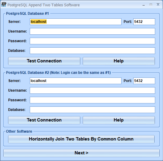 screenshot of postgresql-append-two-tables-software