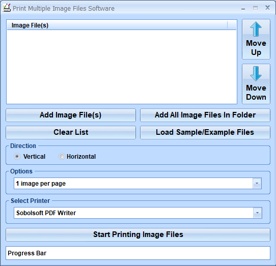 screenshot of print-multiple-image-files-software