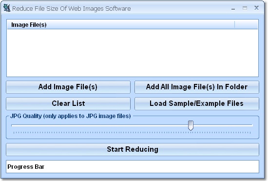 Reduce File Size of Web Images Software