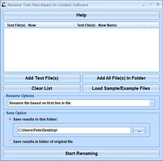 screenshot of rename-text-files-based-on-content-software