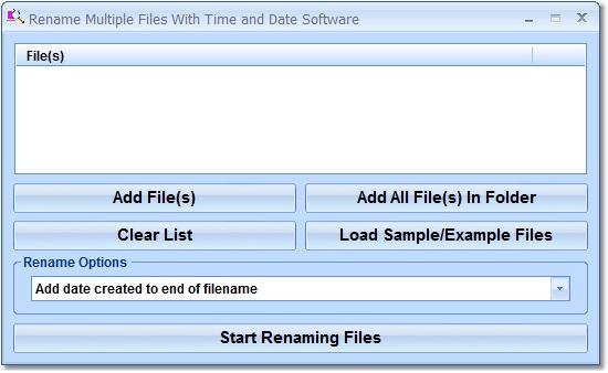 Rename Multiple Files Based On Date Software