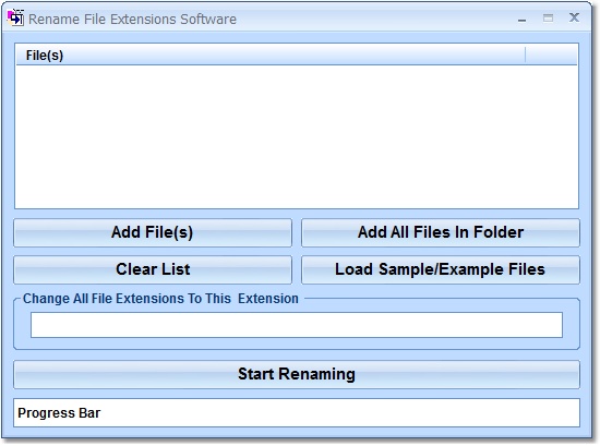 Rename File Extensions Software