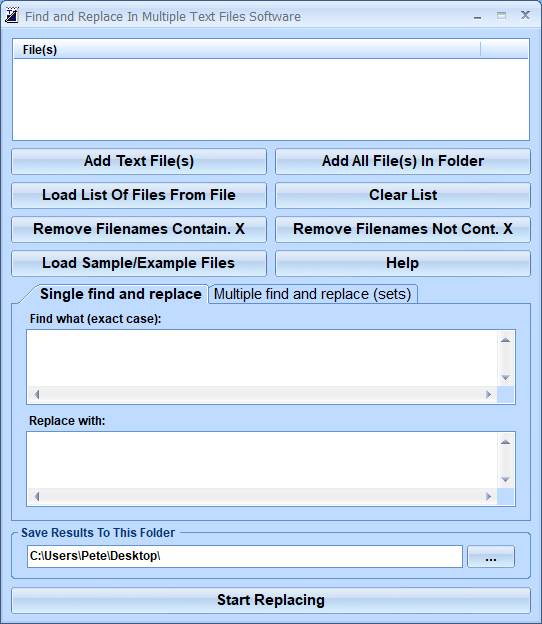 screenshot of find-and-replace-in-multiple-text-files-software