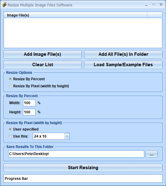 screenshot of resize-multiple-image-files-software