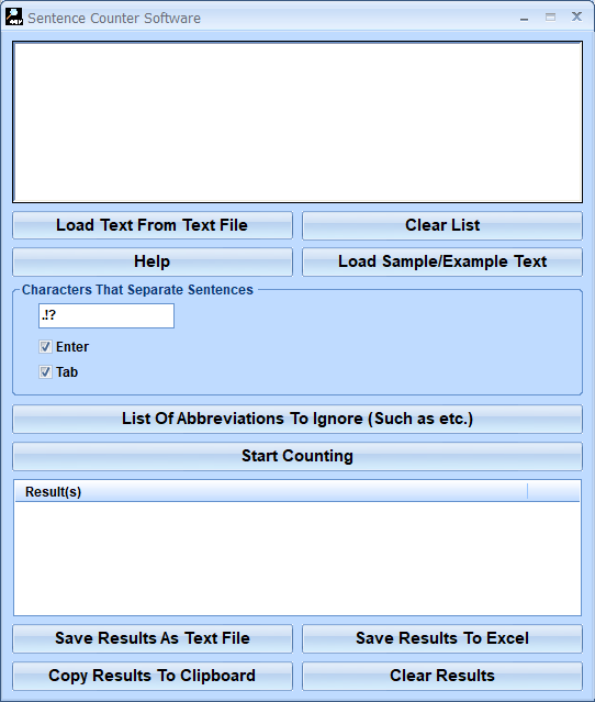 screenshot of sentence-counter-software