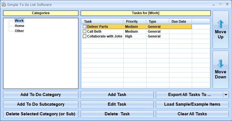screenshot of simple-to-do-list-software