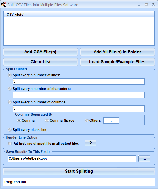 screenshot of split-csv-files-into-multiple-files-software