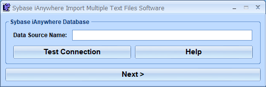 screenshot of sybase-ianywhere-import-multiple-text-files-software