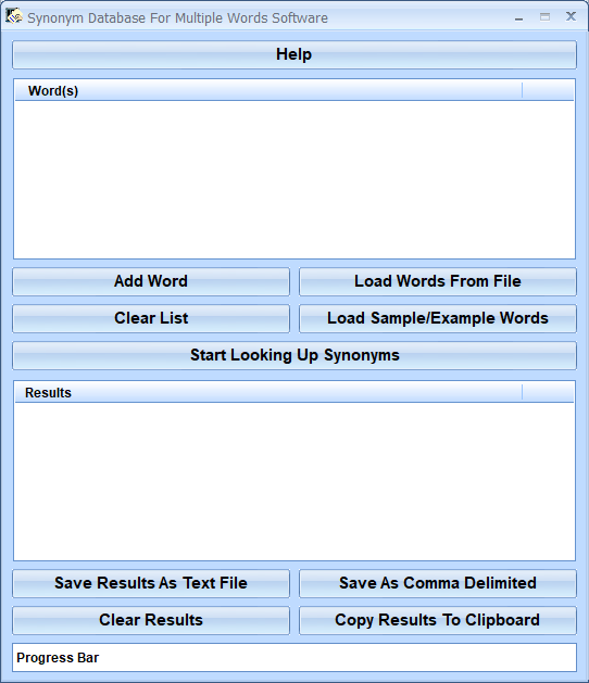 Synonym Database For Multiple Words Software screenshot