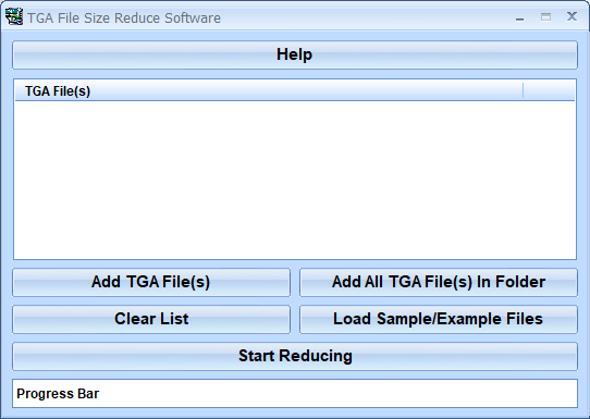 screenshot of tga-file-size-reduce-software