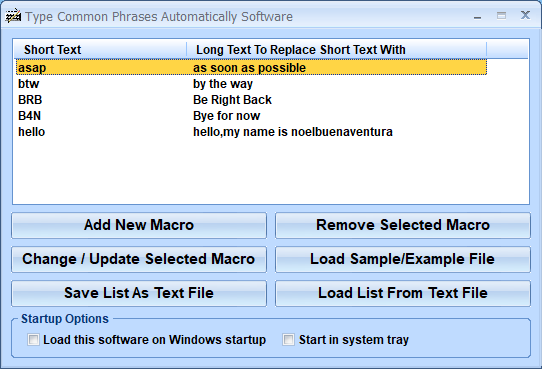 screenshot of type-common-phrases-automatically-software