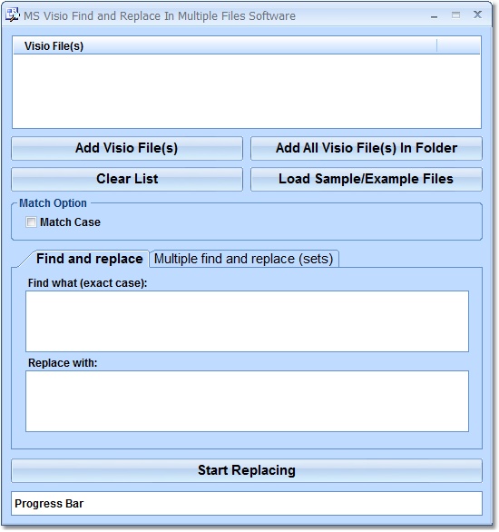 MS Visio Find and Replace In Multiple Files Software