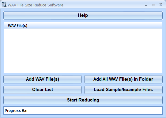 screenshot of wav-file-size-reduce-software