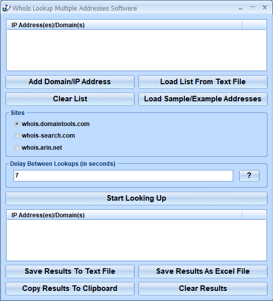 screenshot of whois-lookup-multiple-addresses-software