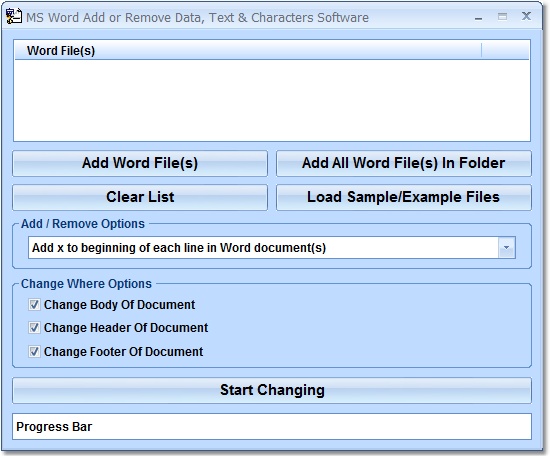 MS Word Add or Remove (Delete) Data, Text & Characters Software