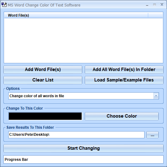 MS Word Change Color Of Text Software 7.0 full