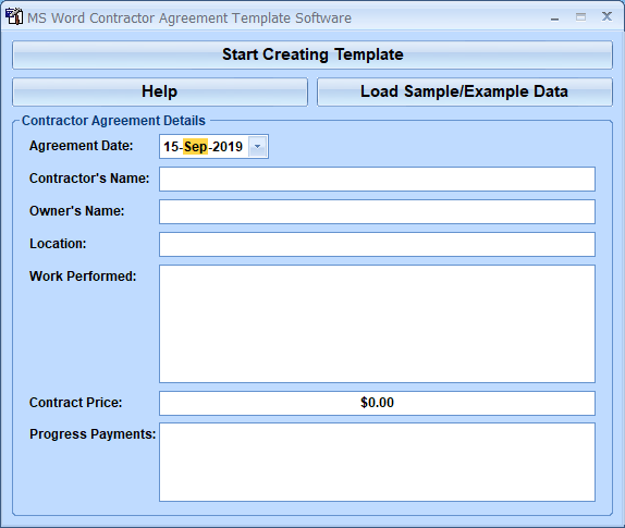screenshot of ms-word-contractor-agreement-template-software